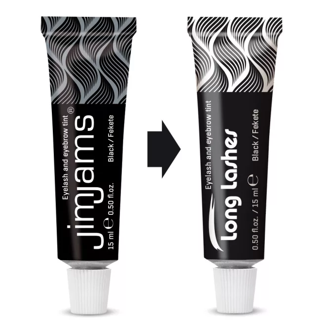 JimJams szempilla es szemoldokfestek FEKETE 15ml