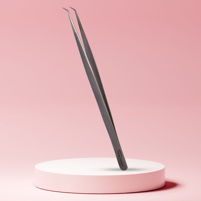 Long Lashes szempilla csipesz keskeny hajlitott ez