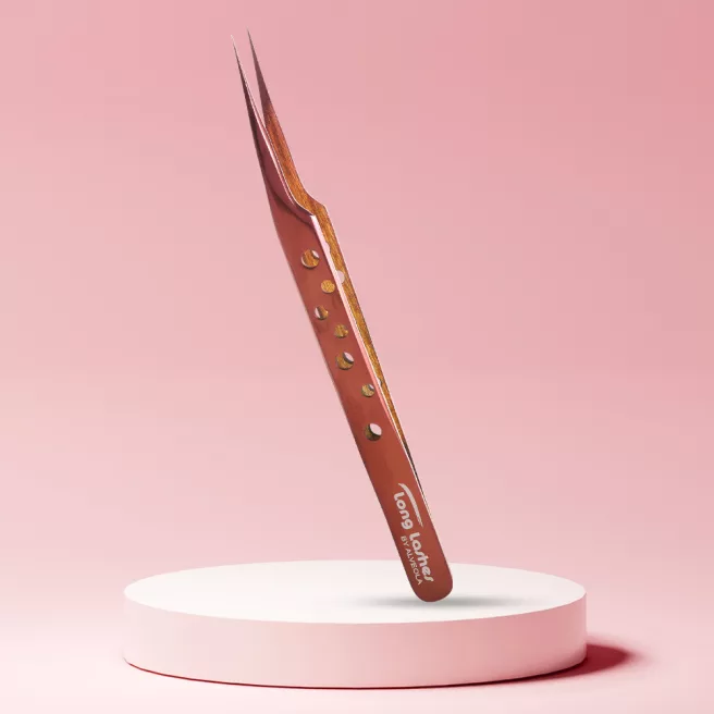 Long Lashes Pro izolalo csipesz Bronz