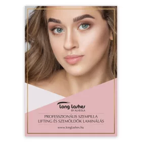 Long Lashes Plakat Szempilla Lifting es Szemoldok