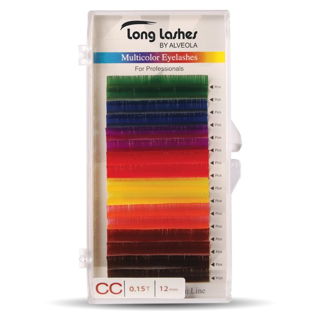 Long Lashes szempilla több szín CC / 0,15-12mm-MULTICOLOR