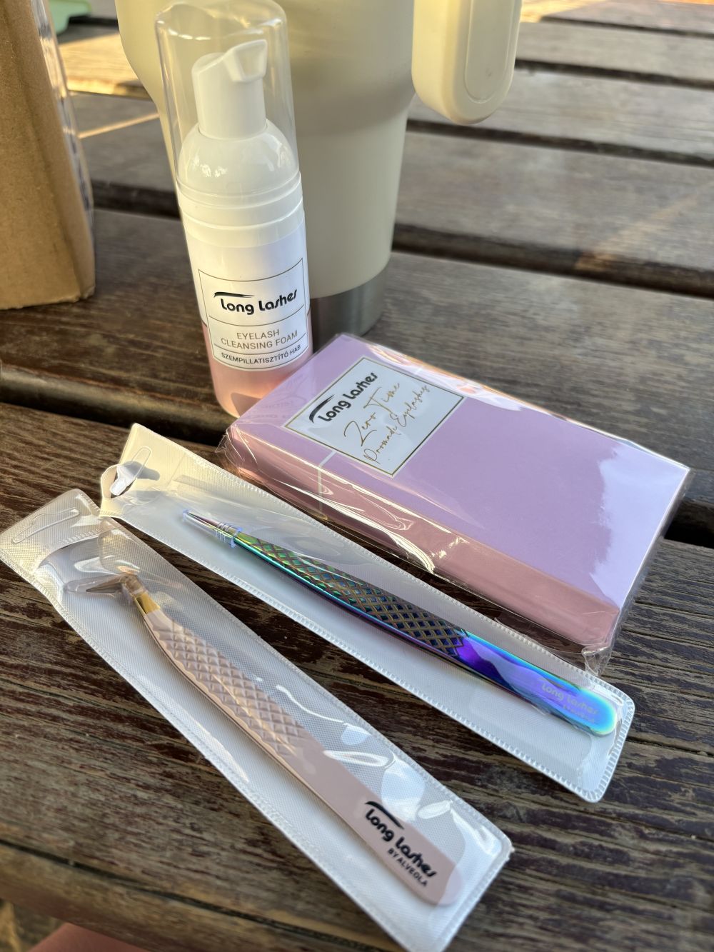 Long Lashes Pro Fiber Volume csipesz - Arany fejű
